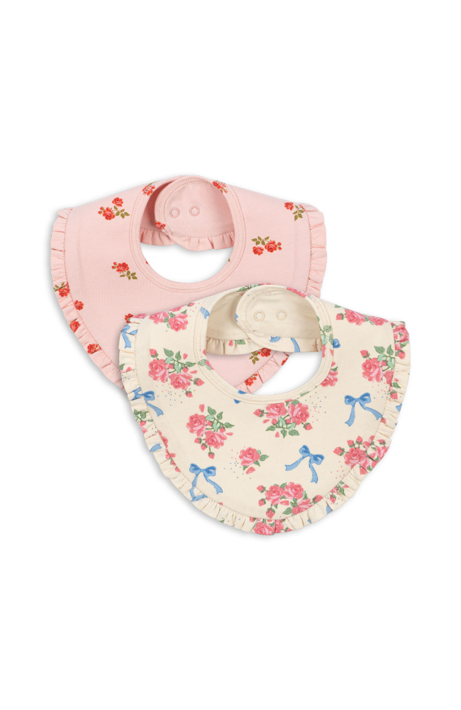 2 Pack Bib Frill - Bella Rosita/Rosa Pink