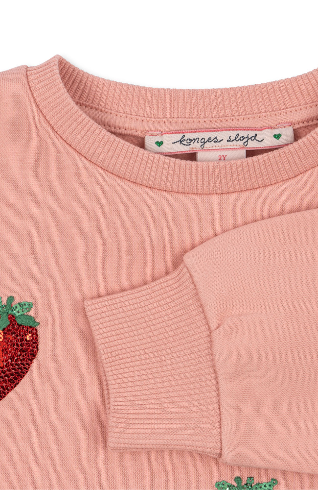 Lou Sequin Sweat Shirt - Mellow Rose