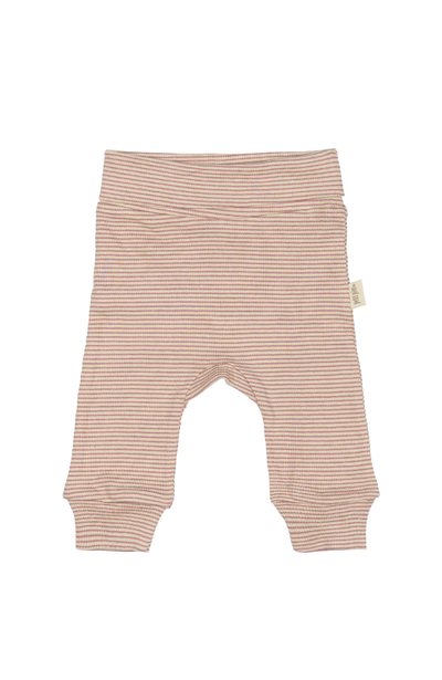 Fold Leggings Pointel NB - Nostalgic Rose / Off White