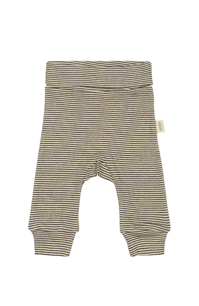 Fold Leggings Pointel NB - Coffee Bean / Off White