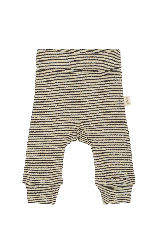 Fold Leggings Pointel NB - Coffee Bean / Off White