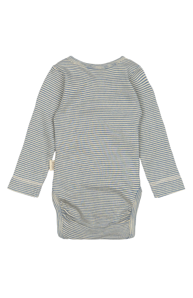 Body L/S Fold Pointel NB - True Navy / Off White