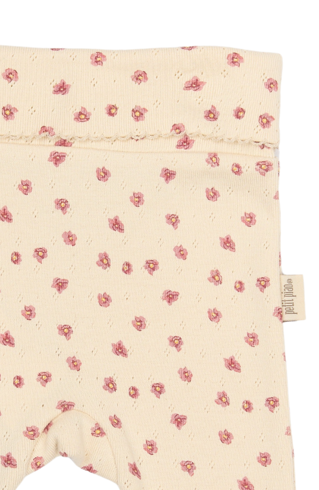 Fold Leggings Pointel NB - Autumn Anemone AOP