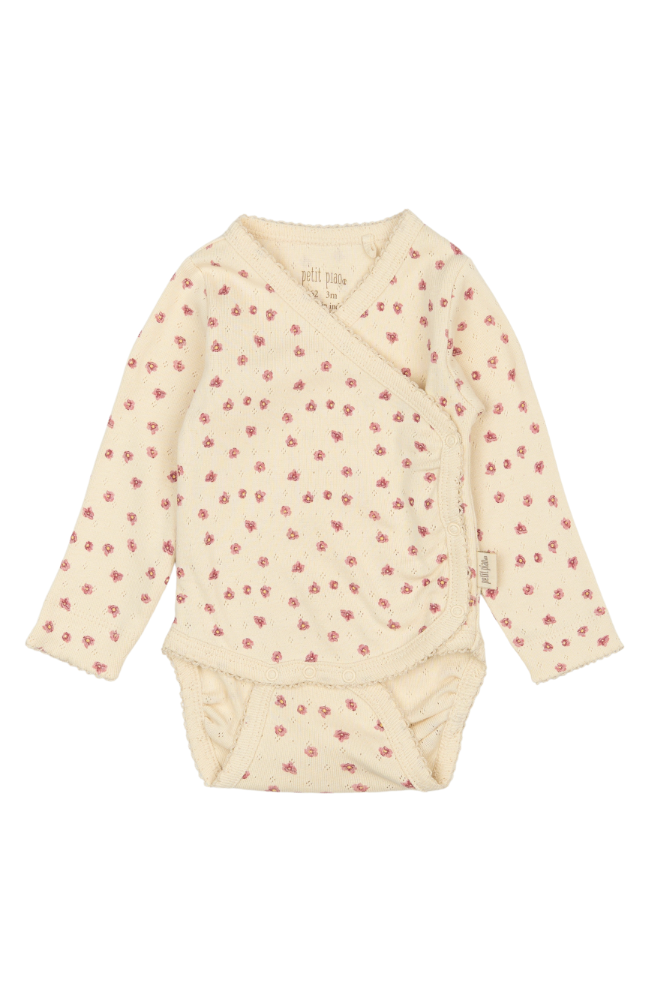 Body L/S Fold Pointel NB - Autumn Anemone AOP
