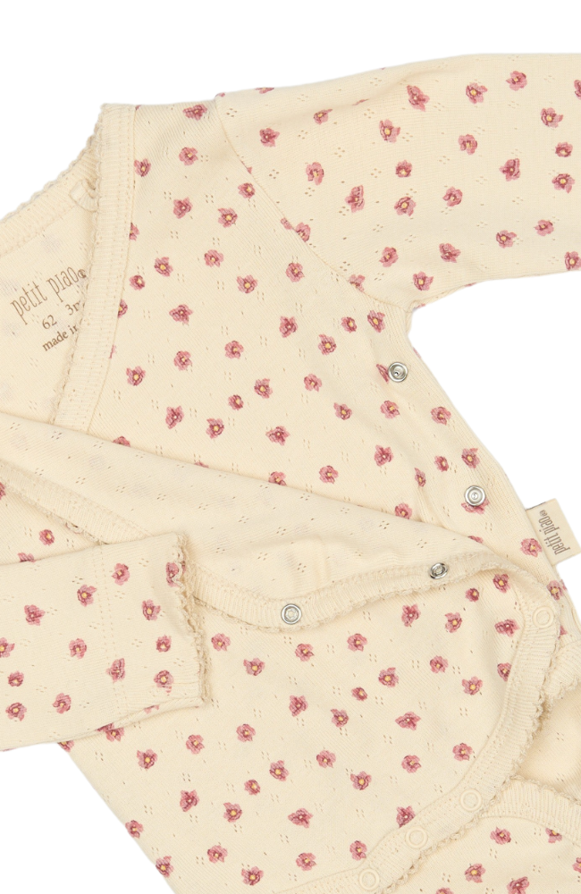 Body L/S Fold Pointel NB - Autumn Anemone AOP