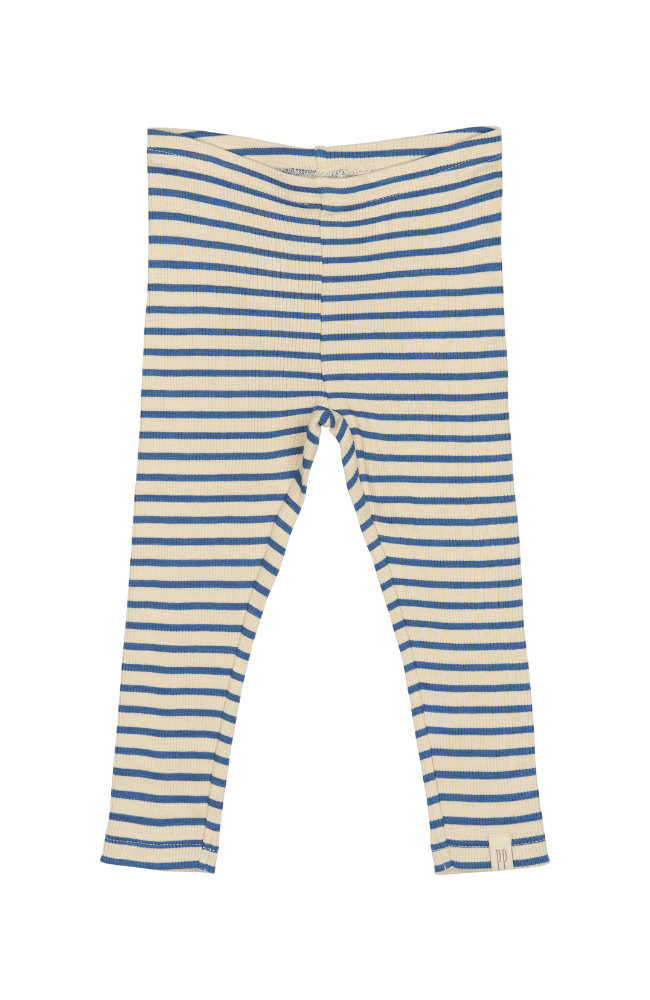 Leggings Modal Stripe - True Navy / Off White