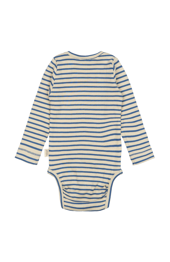 Body L/S Modal Striped - True Navy / Off White