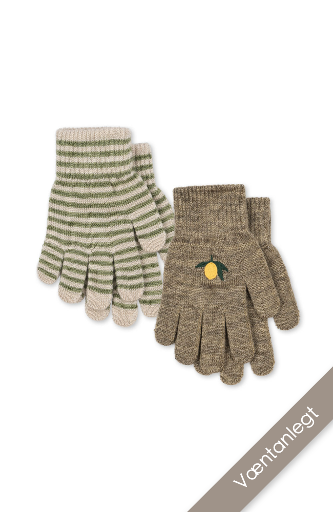 Filla Gloves - Lemon / Stripe