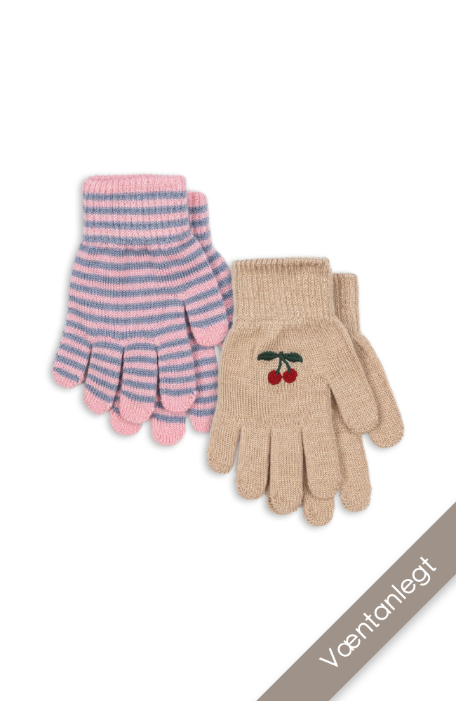Filla Gloves - Cherry / Stripe