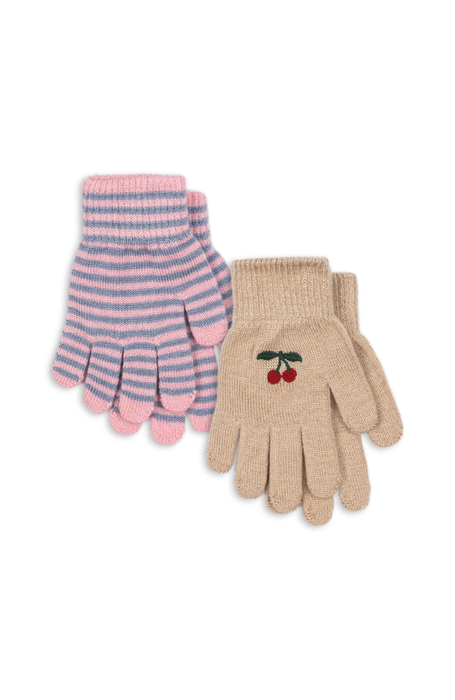 Filla Gloves - Cherry / Stripe