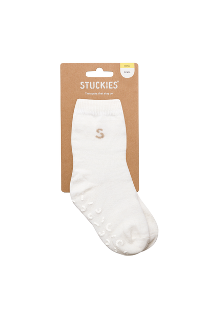 Stuckies Wool Socks - Pearl