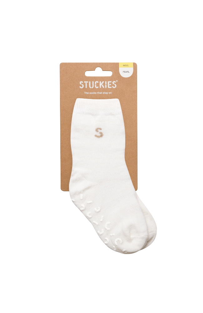 Stuckies Wool Socks - Pearl