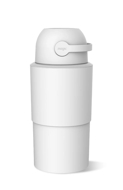 Magic Diaper Pail Heka Large - White