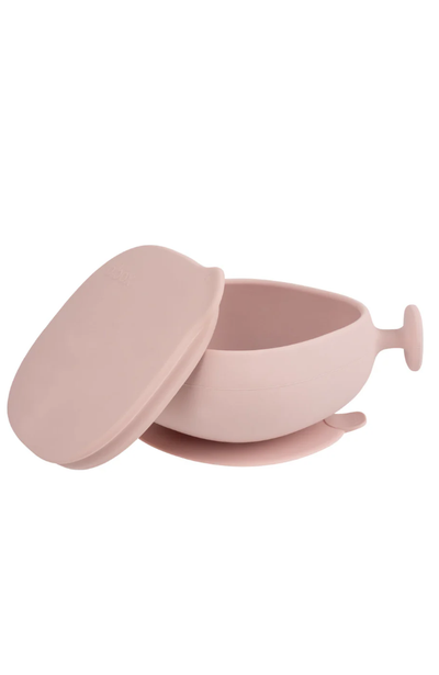 Silicone Bowl With Lid - Blush