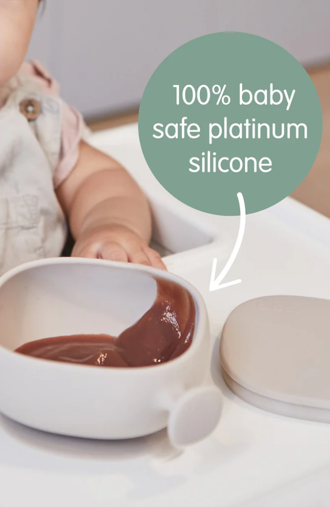 Silicone Bowl With Lid - Latte