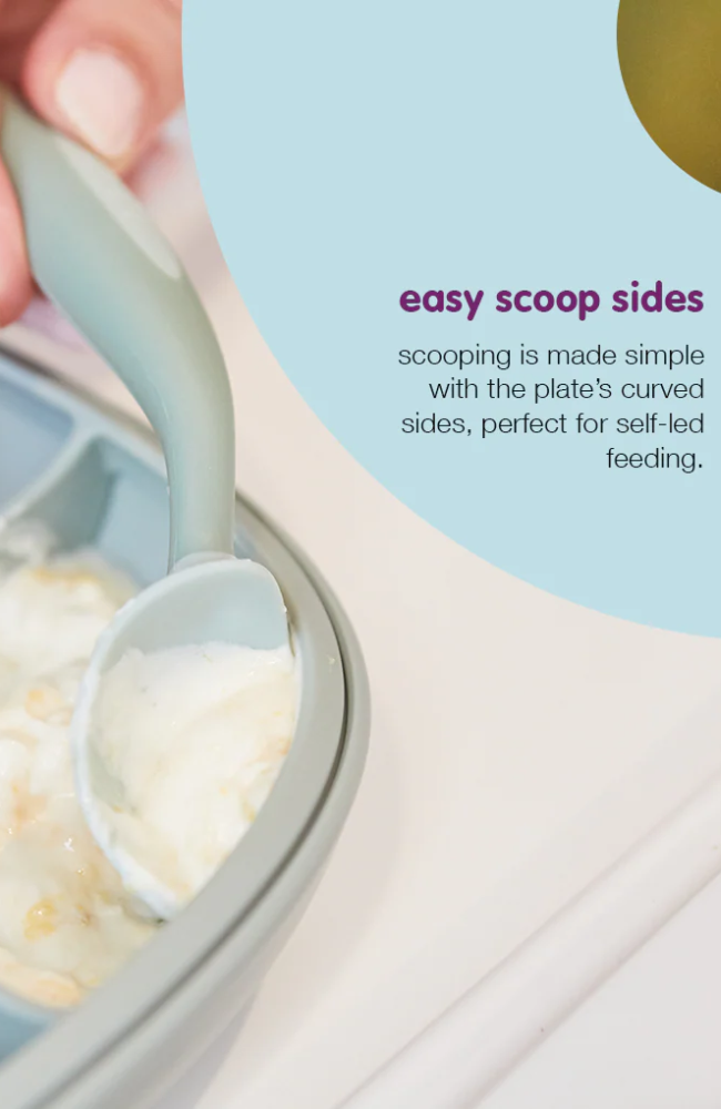 2 in 1 Suction Plate - Latte