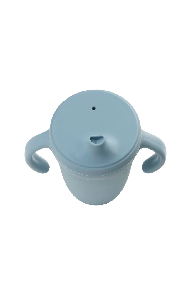 Silicone Cup With Handle - Ocean