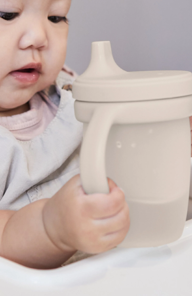 Silicone Cup With Handle - Sage