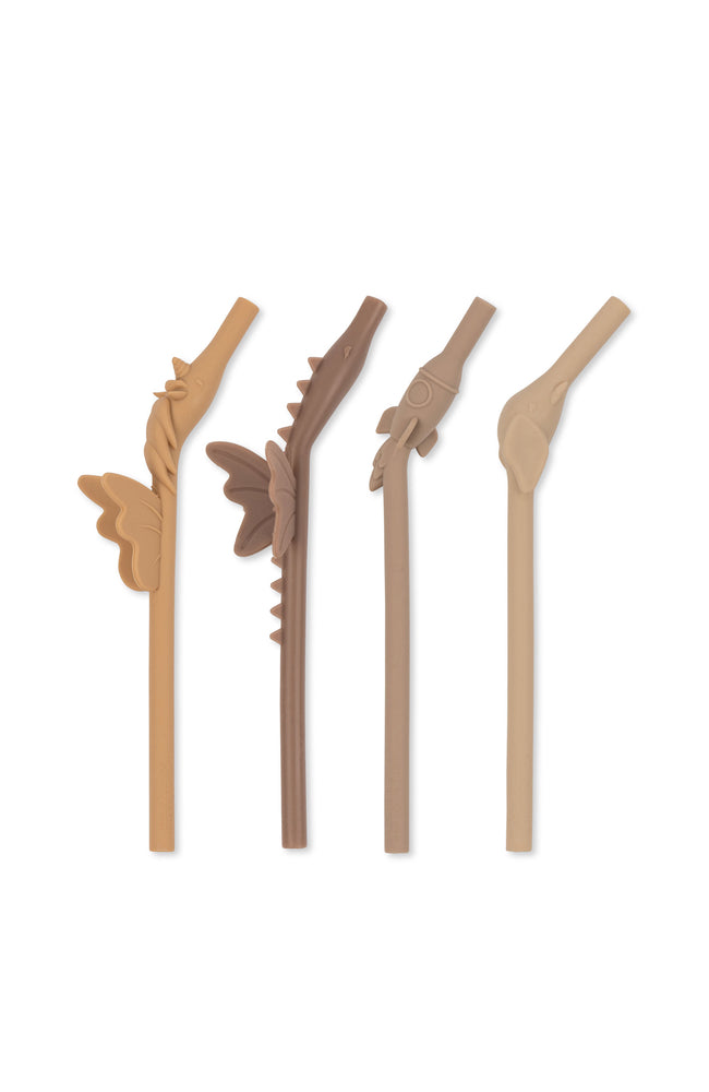 4 Pack Silicone Straws Mix - Hortensia Mix