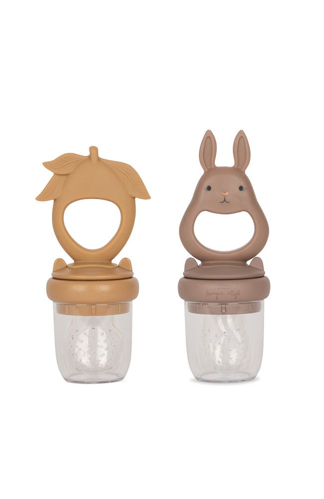 Silicone Fruit Feeding Pacifier Bunny - Hortensia / Almond