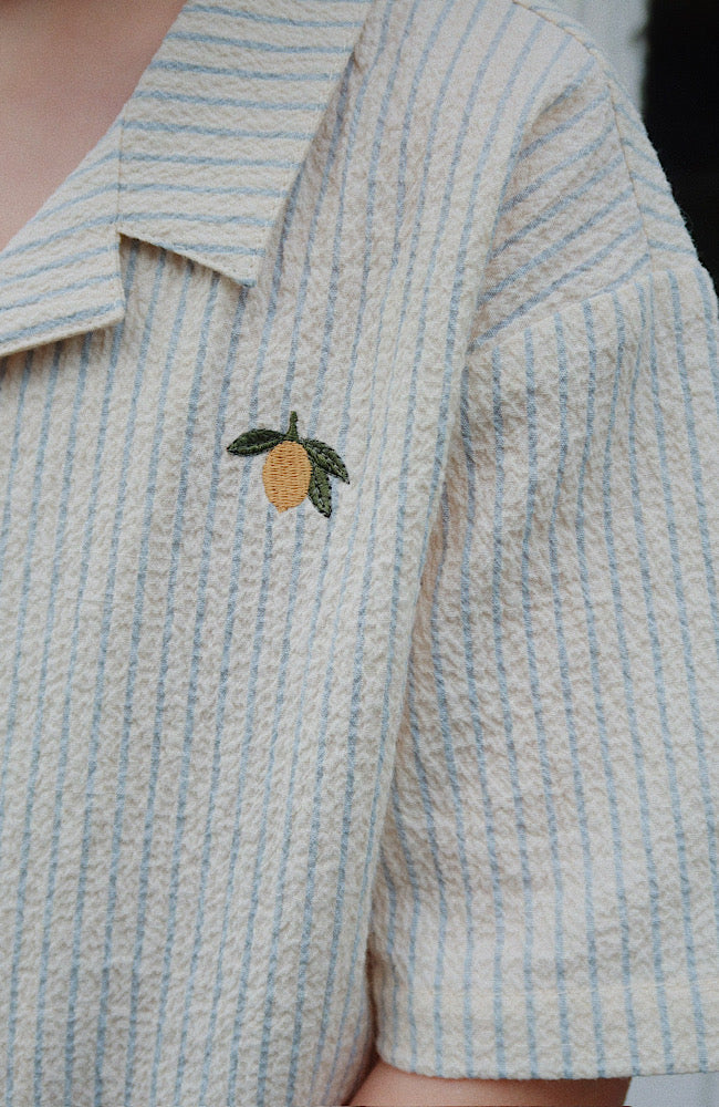 Elliot Shirt - Quarry Stripe