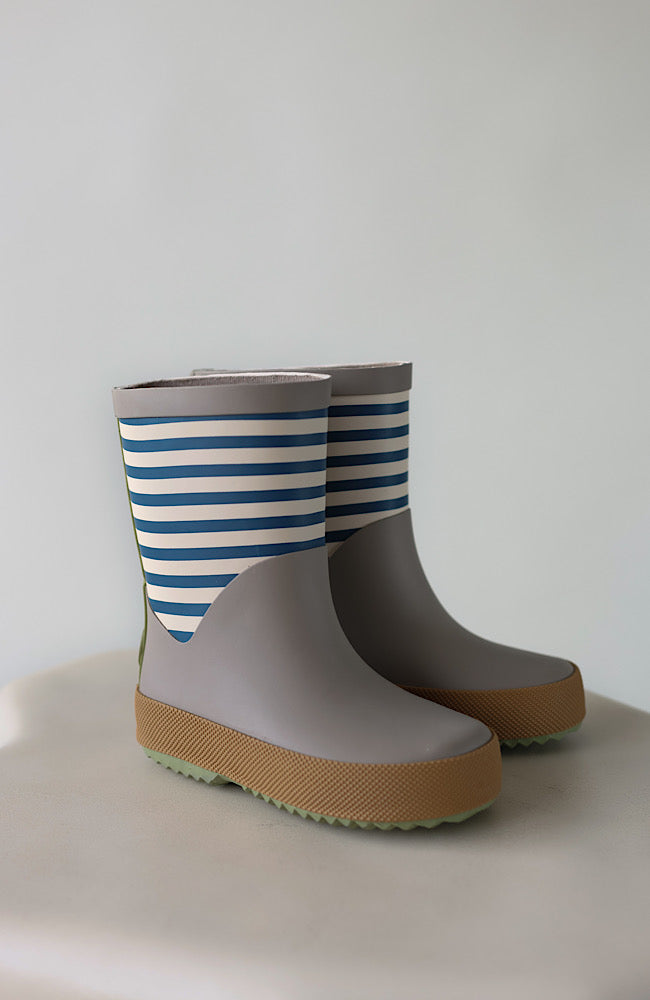 Rubber Boot Juno - Blue Stripe