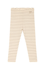 Leggings Modal Striped - Soft Sand/Offwhite