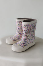 Muddy Rubber Boot Print - Clam Multi Flowers