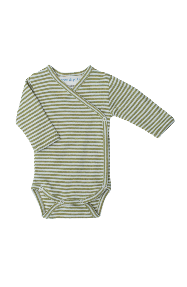 Newborn Wrap Body - Grass / Off White