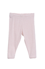 Baby Leggings Stripe - Rosebud / Offwhite