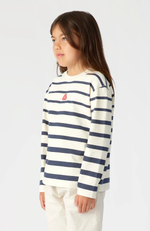 Harmony LS T-Shirt Striped - Mood Indigo