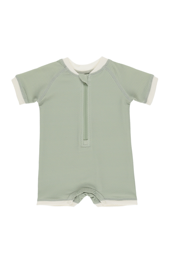 Zip Rashguard One Piece - Sage