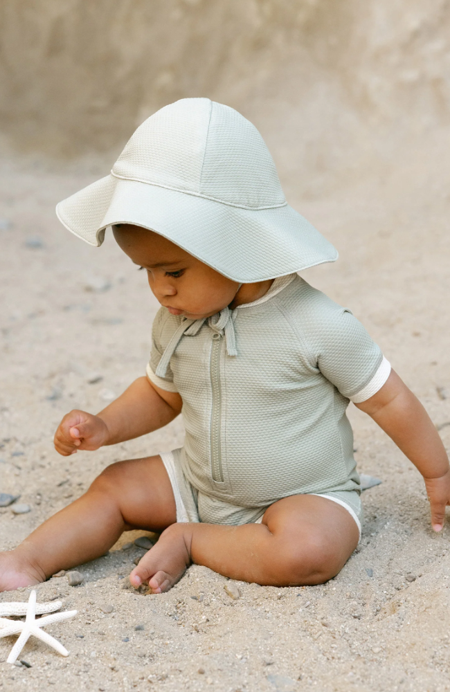 Zip Rashguard One Piece - Sage