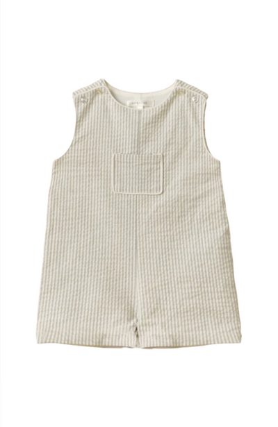 Georgie Romper - Sage Stripe