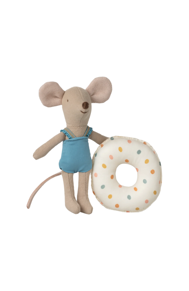 Beach Mouse With Float, Little Sister - Multi Dot