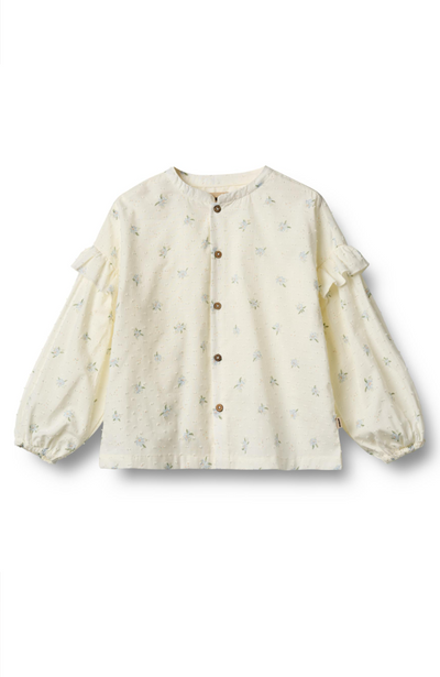 Shirt Gerda - Blue Flowers