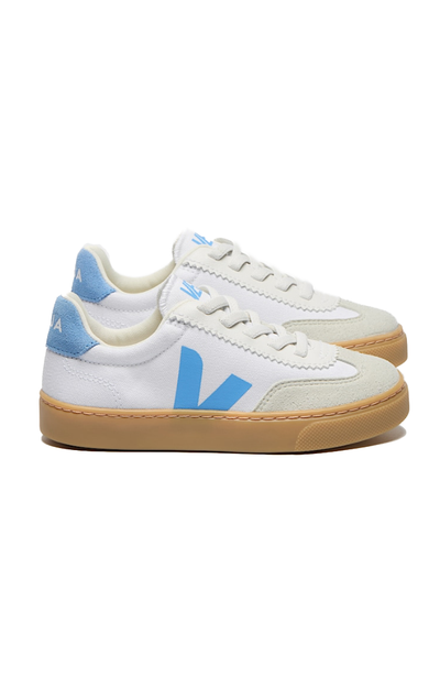 Volley Canvas - White/Aqua