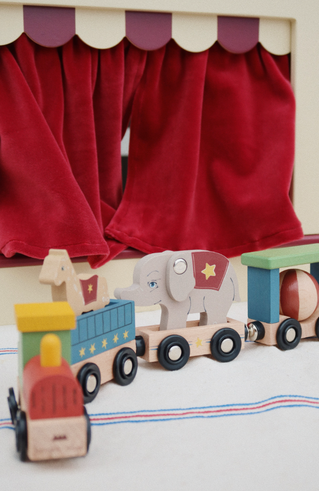 Wooden Animal Train - Multi