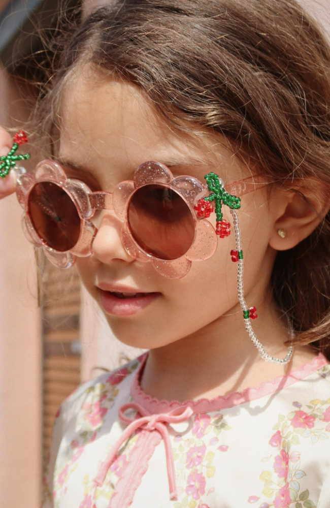 Sunglasses Junior Flower - Glitter Rose