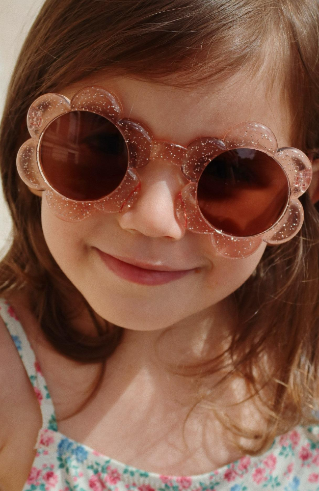 Sunglasses Junior Flower - Glitter Rose