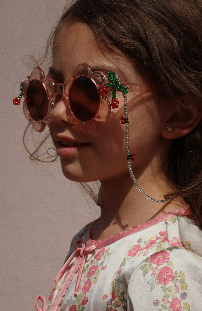 Sunglasses Junior Flower - Glitter Rose