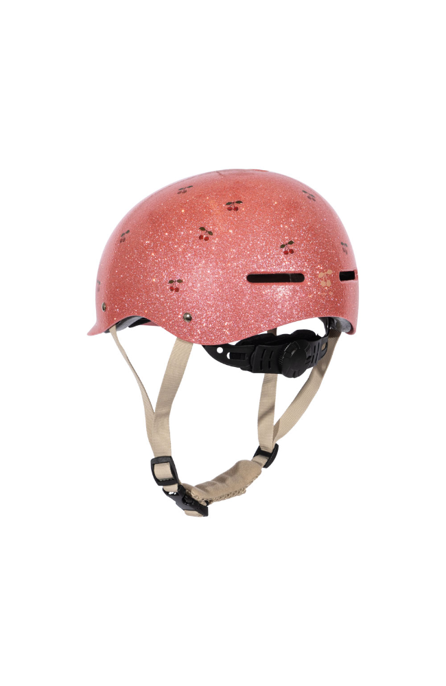 Bicycle Helmet Glitter - Cherry Glitter