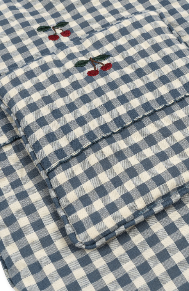 Doll Bedding - Blue Check