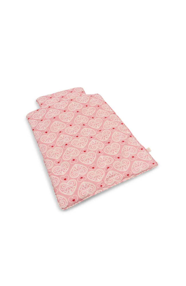 Doll Bedding - Lacy Pink