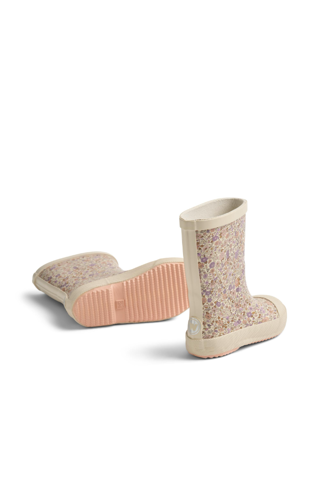 Muddy Rubber Boot - Lilac Flower Meadow