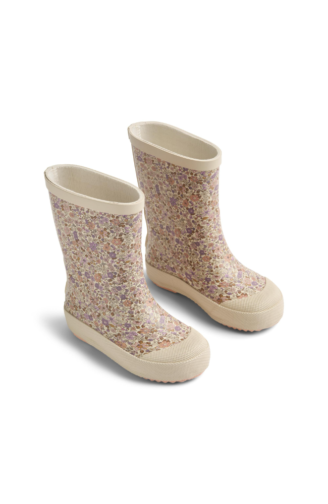 Muddy Rubber Boot - Lilac Flower Meadow