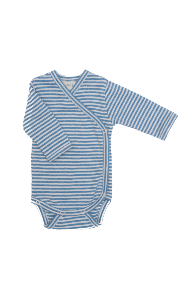 Newborn Wrap Body - Azur / Ecru