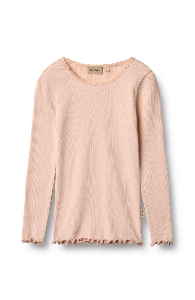 Rib T-Shirt L/S Reese - Powder