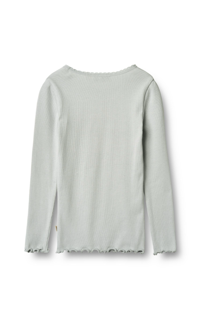 Rib T-Shirt L/S Reese - Soft Blue