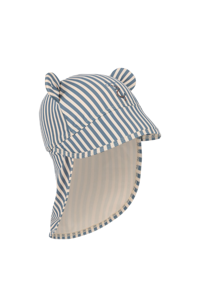 Aster Bear Sunhat - Sailor Stripe